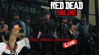 Red Dead Redemption 2 Online Live  Showdowns PVP Missions Dailies [upl. by Nalhsa]