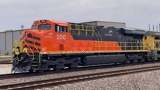 ArcelorMittal ES44AC 100 outside Wabtec February 28 2024 [upl. by Hufnagel]