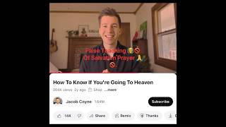 Jacob Coyne exposed False Teaching 👨‍🏫🚫 Of Salvation Prayer 🙏🚫 [upl. by Asilat868]