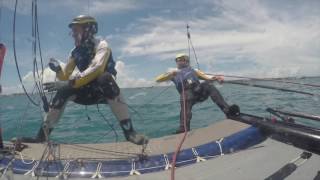 FOILING GYBE ULYSSE NARDIN TEAMGBNACRA Nacra 20 [upl. by Townie]