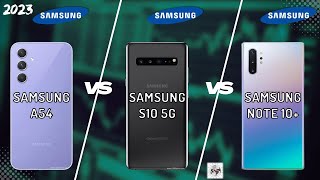 SAMSUNG A54 VS S10 5G VS NOTE 10 PLUS [upl. by Aenal]