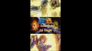 Saga vs Jao El sacrificio de Saga anime caballerosdelzodiaco saintseiya epico saga geminis [upl. by Aivun575]