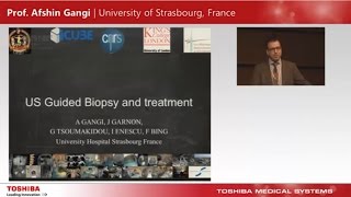 Prof Afshin Gangi  the ECR 2015  “Advancements in ultrasoundguided biopsy and treatment” [upl. by Ecnav709]