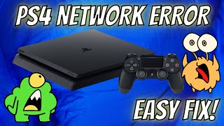 PS4 NETWORK ERROR  EASY FIX December 2024 [upl. by Petras]