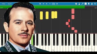 Pedro Infante  Flor Sin Retoño  Piano Tutorial [upl. by Aslehc]