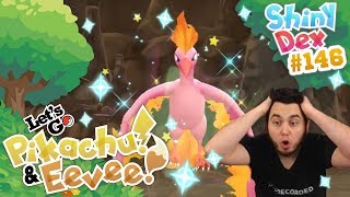 EPIC SHINY MOLTRES REACTION in POKEMON LETS GO PIKACHU and EEVEE [upl. by Kosiur]