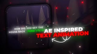 Ultimate AE Text Animation in Alight Motion Free XML Presets [upl. by Aienahs45]