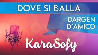 Dove si balla KARAOKE  Dargen DAmico karaoke Sanremo 2022 [upl. by Ltihcox]