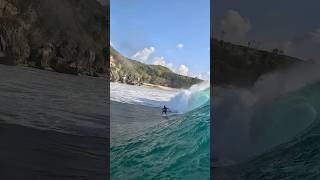 POV of paddle out at Padang Padang padangpadang pov poopies surfing [upl. by Ahsimet936]