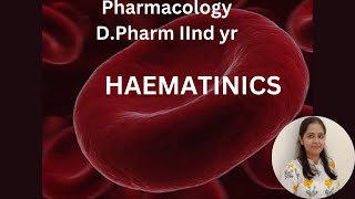 HAEMATINICS Blood Forming DrugsPharmacology [upl. by Nida]