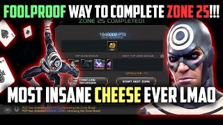 THE MOST INSANE SAGA INCURSIONS CHEESE EVER  FOOLPROOF WAY TO ZONE 25  MCoC [upl. by Ennovahc]