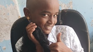 head shave for health ☺☺ kikee little princess youtubevideos headshave [upl. by Jb67]