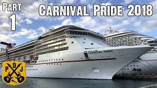 Carnival Pride Cruise Vlog 2018  Part 1 Another Delayed Embarkation From Baltimore  ParoDeeJay [upl. by Sabec822]