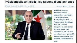 Pourquoi Tebboune doit démissionner en toute urgence après la diffusion de cette dépêche de l’APS [upl. by Cran]