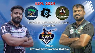 KSPL  2024  YADGIR YODDHAS VS KALABURGI KSHATRIYAS  MATCH  28 [upl. by Aseyt]