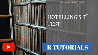 Hotelling Tsquared test using R [upl. by Alahs240]