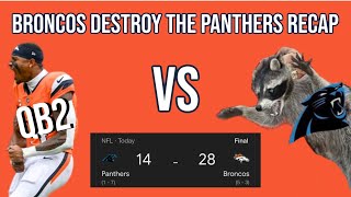 Broncos vs Panthers Fan Reaction and Recap [upl. by Airalav]