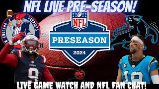 New England Patriots vs Carolina Panthers 🏈 Patriots vs Panthers Stream amp Fan Chat 🏈 LIVE [upl. by Gardell]