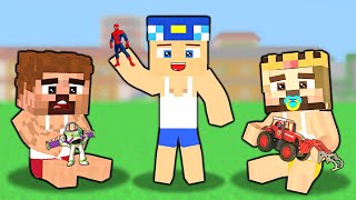 FAKİR KEREM VE ZENGİN BEBEK OLDU 😱  Minecraft [upl. by Deth]