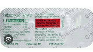 Febutaz 40 Tablets Febuxostat Tablets [upl. by Loleta880]