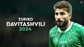 Zuriko Davitashvili 2024  Amazing Skills Assists amp Goals  SaintÉtienne  HD [upl. by Pare812]