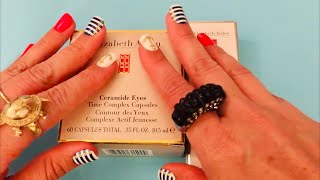 Elizabeth Arden Capsules Ceramide Eyes and Dynamisant Serumsvisuals ASMRHand Movements [upl. by Eseilenna756]