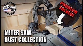 Miter Saw Dust Collection SOLVED [upl. by Solnit983]