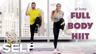 30Minute HIIT Cardio Workout with Warm Up  No Equipment at Home  SELF [upl. by Ellissa]