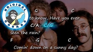 Creedence Clearwater Revival  Have You Ever Seen The Rain  Chords amp Lyrics [upl. by Milicent101]