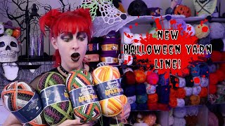 New Halloween Yarn  Herrschners Full Halloween Yarn Line [upl. by Anisirhc289]