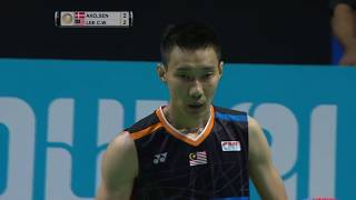 Dubai World Superseries Finals 2017  Badminton F M5MS  Viktor Axelsen vs Lee Chong Wei [upl. by Noguchi]