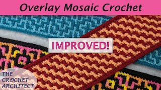 21  Overlay Mosaic Crochet Tutorial amp Free Chart [upl. by Arikaahs]