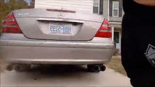 Straight Piped my cheap Mercedes E500 [upl. by Tait595]