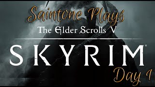 Saintone Plays  Skyrim First Playthrough  Nordic Souls Modpack Day 1 [upl. by Wilkins836]