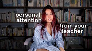 ASMR flirty office hours with your teacher roleplay [upl. by Rohn]