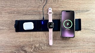 3in1 Charging Station for Apple Devices Review  Fast Wireless Charging Pad [upl. by Steere]