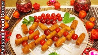 Addicting Snack Stuffed Rigatoni bites  Recipe by Pakistani Food Corner [upl. by Levon228]