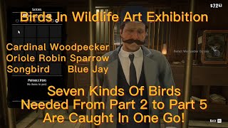 RDR2Quick HuntCardinalWoodpeckerOrioleRobinSparrowSongbirdBlueJay100 3Star Spawn Location [upl. by Rabiah]