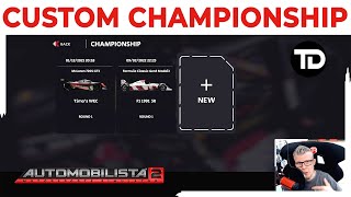 How to CREATE a CUSTOM CHAMPIONSHIP With CUSTOM AI In Automobilista 2 [upl. by Ethe251]