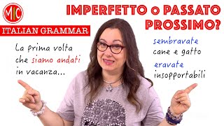 Imperfetto o passato prossimo  Let’s Clarify  Learn Italian Grammar [upl. by Lucita]