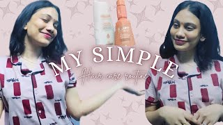 My simple Hair care routine in just 3 steps❤️ Hair care routine Conditioning Straightening [upl. by Sontag484]