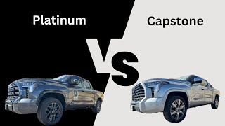 Toyota Tundra Platinum vs Capstone [upl. by Eissat]