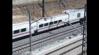 Spanish Talgo 730 Hybrid Train bound from Madrid to A Coruna [upl. by Iormina673]