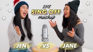 2018 Top Songs SING OFF Mashup vs my sister   JENerationDIY [upl. by Crotty296]