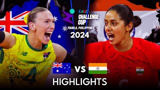 LEGENDARY MATCH  🇮🇳 INDIA vs AUSTRALIA 🇦🇺  AVC Challenge Cup 2024 [upl. by Avonasac]