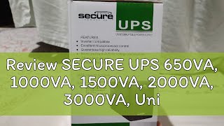 Review SECURE UPS 650VA 1000VA 1500VA 2000VA 3000VA Uninterruptible Power Supply for pc laptop [upl. by Lyrahs713]