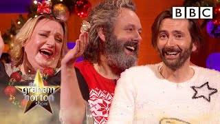 David Tennant Michael Sheen and Vanessa Kirby on Graham Norton Show 2020 [upl. by Eiduam]