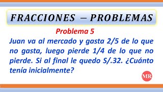 Fracciones  problemas [upl. by Amena]