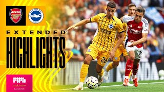 EXTENDED HIGHLIGHTS  Arsenal v Brighton  Premier League [upl. by Grory]