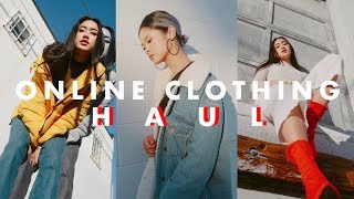 ONLINE CLOTHING HAUL  FallWinter Essentials [upl. by Pompei748]